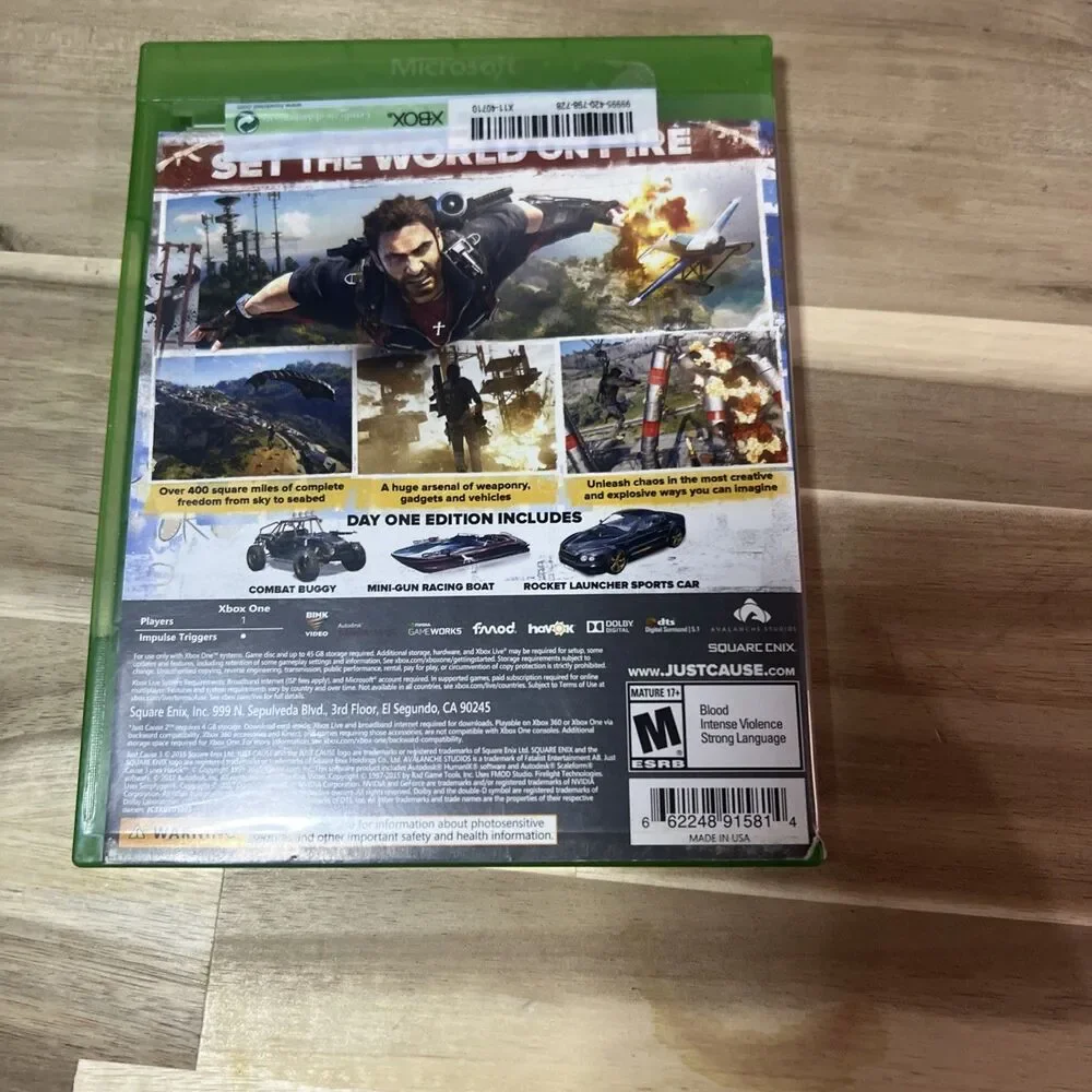 Just Cause 3: Day One Edition (Microsoft Xbox‎ One, 2015)
